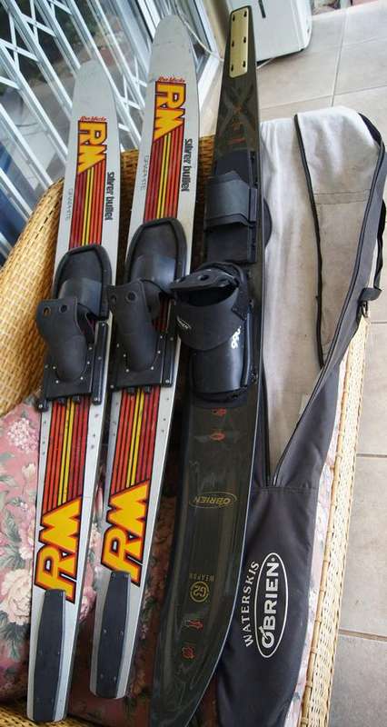 O'BRIEN G2 WEAPON PRO SLALOM WATER SKI + ANOTHER SET SKIS NO  RESERVES