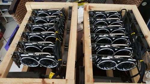 Ethereum/Zcash/Monero 6 Card Mining Rig