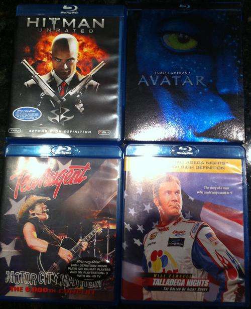 4 Blu-rays! Avatar, Hitman, Talladega Nights & Ted Nugent