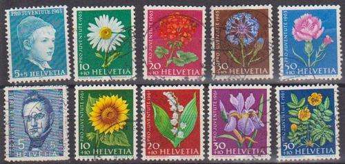 Switzerland 1961 & 1963 - Pro Juventute x 2 Complete Sets Of 5