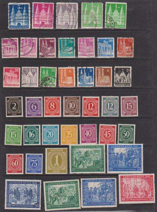 Germany East & Allied, Selection Of 125 Different Stamps