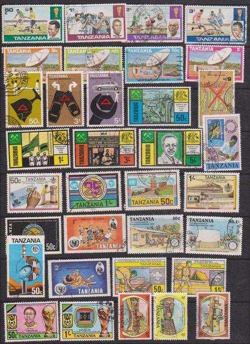 Tanzania - Selection Of 69 Different Stamps
