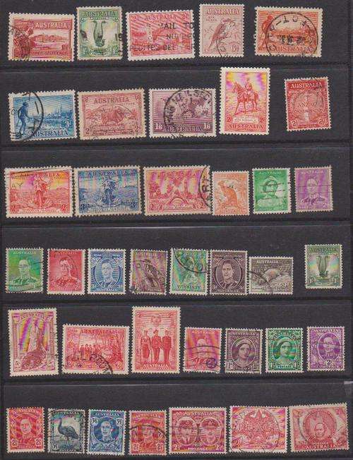 Australia From 1927 - Selection Of 243 Different Stamps