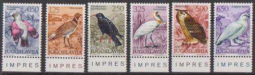 Yugoslavia 1972 - Complete Set Of 6 - Birds