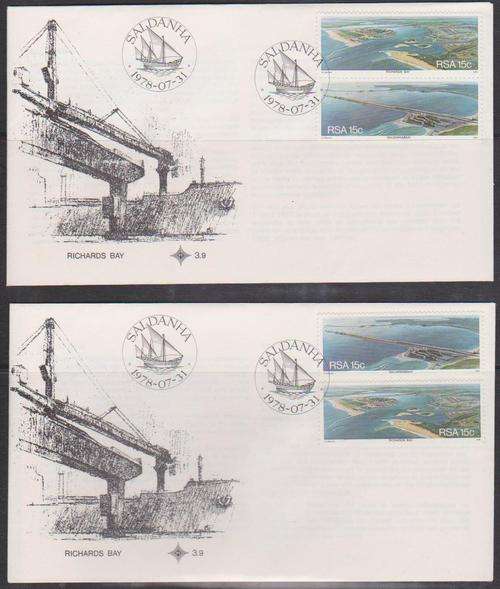 SA 1978 - Official FDC No. 3.9 x 2 With Variety