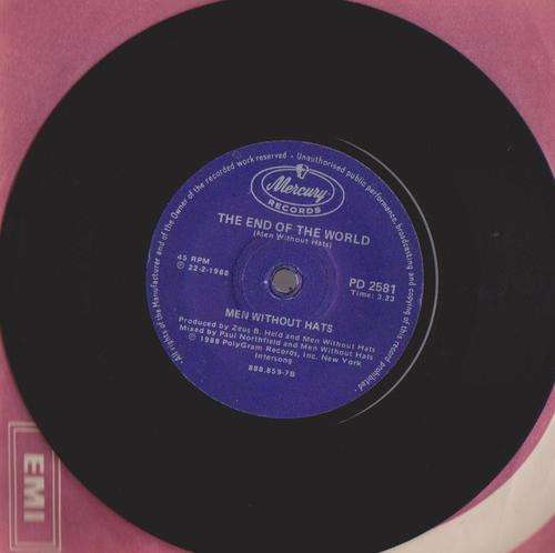 Men Without Hats - Pop Goes The World/The End Of The World - 45rpm