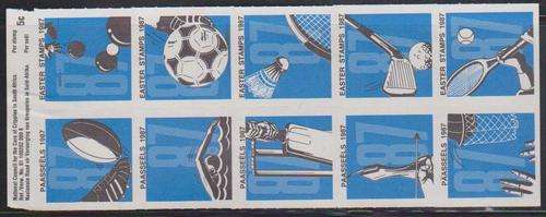 SA Easter Stamps 1987 - Strip Of 10