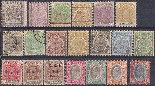 Transvaal From 1883 - Collection Of 20 x Different Stamps - CV R460.00+