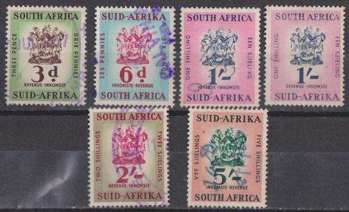 Union 1954 - 1960 - 6 x Different Revenue Vols & Shades