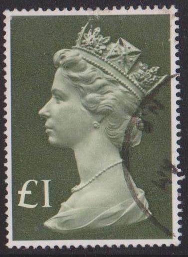 Great Britain Queen Elizabeth 2 - 1977/87 - 1 Pound With UNLISTED  Variety  for this stamp