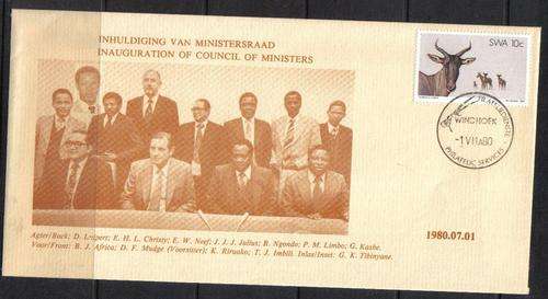 SWA Pictorial Comm Cover - Inauguration Of Council Of Ministers