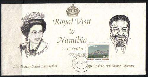 SWA Pictorial Comm Cover - Royal Visit To Namibia