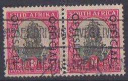 SA Union 1950/54 - 1d - Horizontal Pair. CVR40.00.