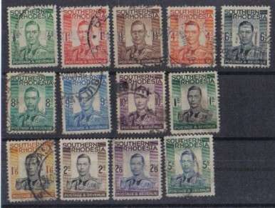 Rhodesia South/1937-King George 6-Set Of 13