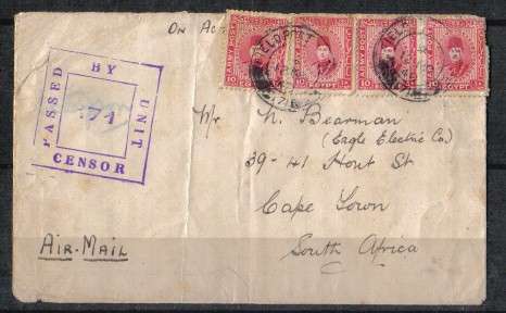 1940 - Censored Cover With Field Post Office Cancellation