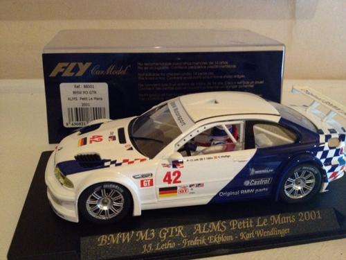 Scalextric FLY BMW M3 GTR ALMS PETIT LE MANS 81 WHITE RARE BRAND NEW NO RESERVE 1/32 SLOT CAR