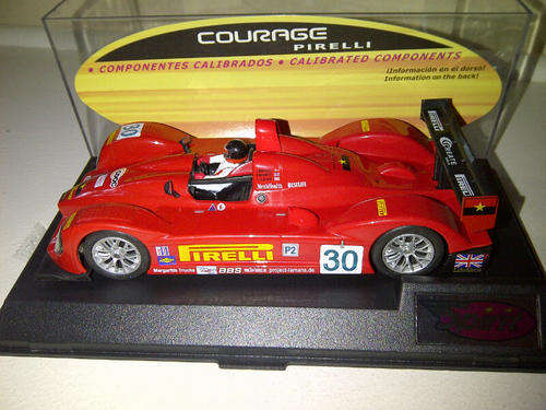 Scalextric SPIRIT COURAGE LE MANS PIRELLI RED NEW NO RESERVE 1/32 SLOT CAR