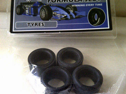 Scalextric Fly Slot It NINCO TYRES 4 RUBBER LOW PROFILE SUPERIOR HANDLING NEW 1/32 SLOT CAR PARTS