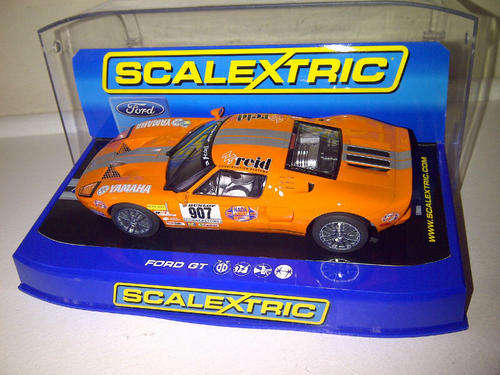 Scalextric FORD GT LE MANS ORANGE STILLEN LIVERY  WITH LIGHTS  RARE NEW NO RESERVE 1/32 SLOT CAR