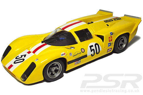 Scalextric FLY Lola T70 Mk3B 6Hr Watkins Glen 1970 JO BONNIER Yellow (F705101) 1/32 SLOT CAR NEW