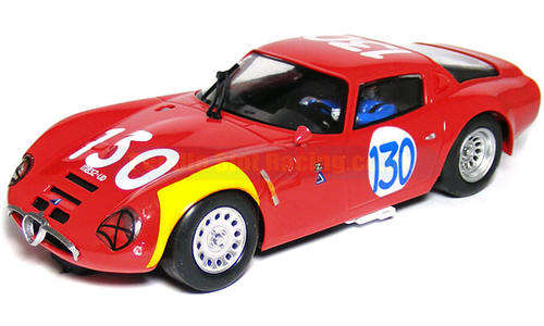 Scalextric FLY ALFA ROMEO TZ2 RED TARGA FLORIO 1966 RARE LTD ED  1/32 SLOT CAR NEW