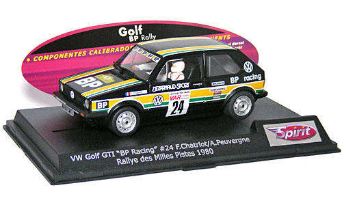 Scalextric Spirit Volkswagen Golf GTI BP Racing No.24 Rallye des Milles Pisted 1980  1/32 SLOT CAR