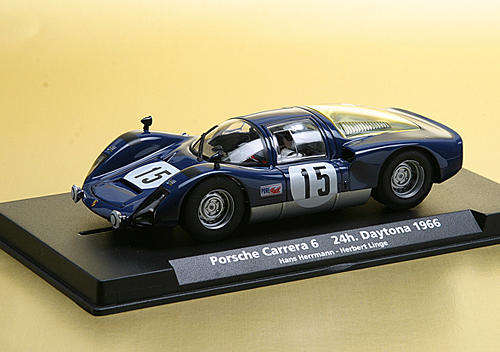 Scalextric FLY PORSCHE CARRERA 6 1966 24 HR DAYTONA RARE 1/32 SLOT CAR