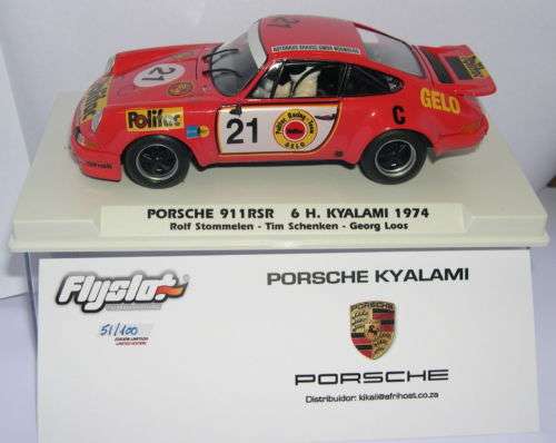 Scalextric FLY PORSCHE 911 RSR 1974 KYALAMI 6 HOUR LTD ED OF 140 1/32 SLOT CAR