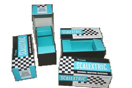 Scalextric TRIANG Lotus Ferrari Vanwall Porsche Lister Jaguar Aston Martin box