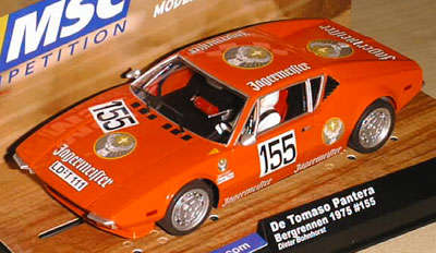 Scalextric SCALE AUTO MSC De Tomaso Pantera LE MANS #155 Jagermeister  MSC6039 1/32 scale slot car
