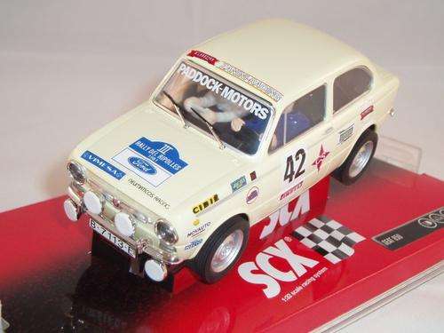 Scalextric SCX SEAT FIAT 850 WITH XENON LIGHTS BRAND NEW 1/32 SLOT CAR