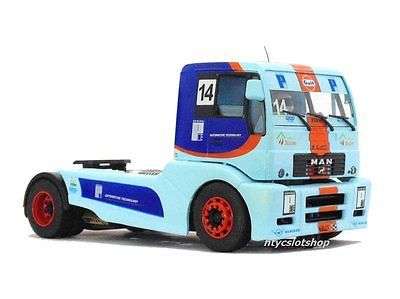 Scalextric Flyslot MAN TR1400 Truck GULF Smolensk Russia GP 2010 #14 SUPER RACING TRUCK 1/32 SLOT