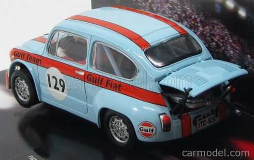 Scalextric SCX FIAT 600 1000 ABARTH GULF TEAM N 129 61190  Rare low price New 1/32 slot car