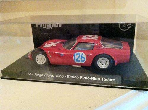 Scalextric FLY ALFA ROMEO TZ2 MATT RED TARGA FLORIO 1967 V RARE LTD ED ONLY 175 1/32