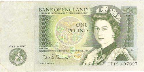 Great Britain 1 Pound ND(1981-84) P.377b VF condition