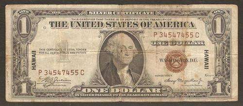 Hawaii(USA) 1 Dollar 1935A P.36 VG condition
