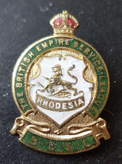 The British Empire Service League, Rhodesia pin