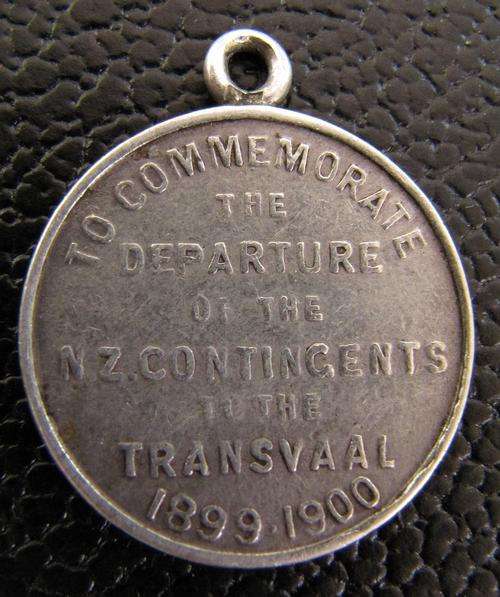 Medal to commemorate the New Zealand troops leaving to the Boer War 1899-1900