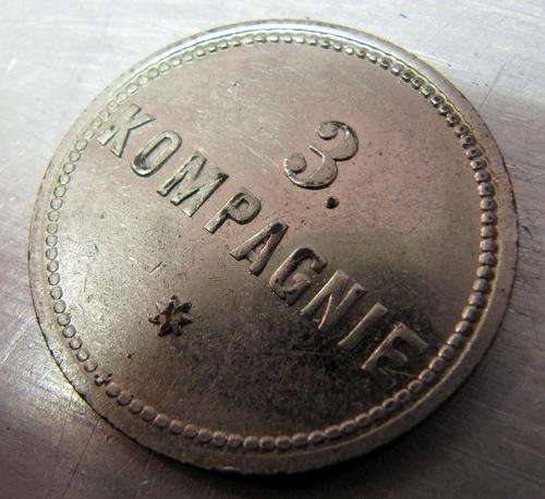 circa.1900 German Southwest Africa 3 Kompagnie 1/2 Mark Military Token