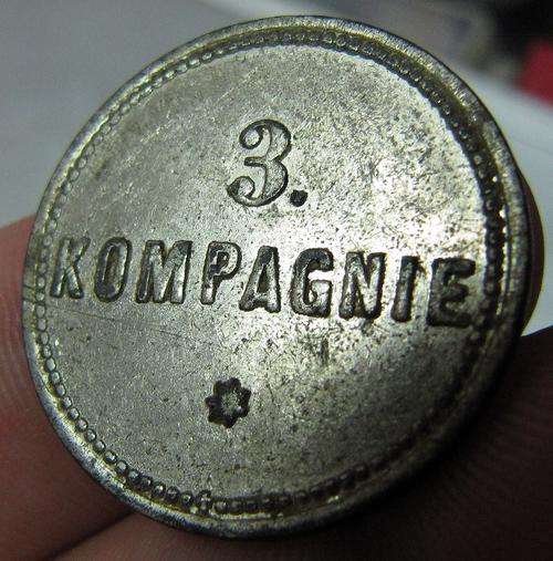 circa.1900 German Southwest Africa 3 Kompagnie 1/2 Mark Military Token