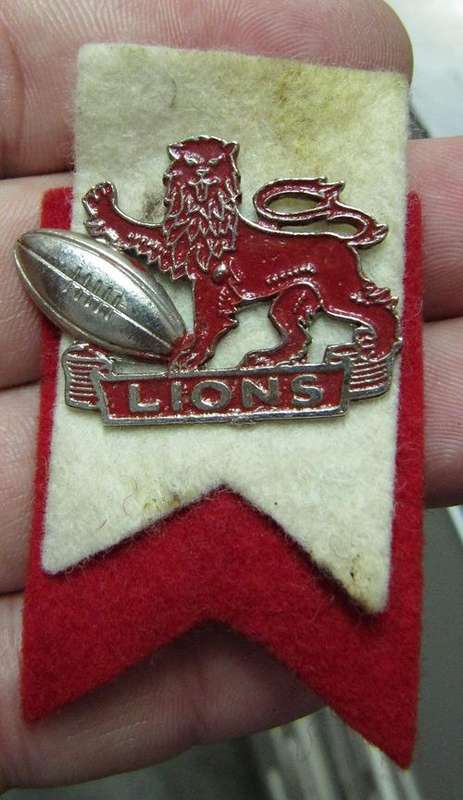 Vintage LIONS Rugby Pin Badge
