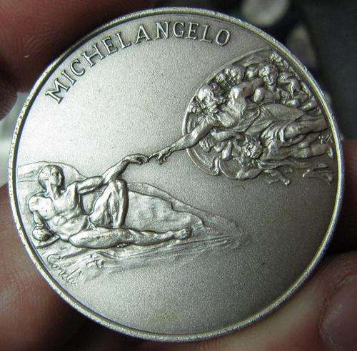 1992 Sterling Sliver 'The Vatican Museums' Commemorative Art Medallion