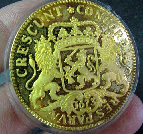 'Our Cape Coin Heritage Collection' - gold plated Sterling Silver Proof coin replica