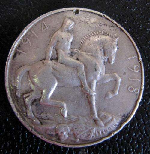WWI War Medal, Full size, awarded to PTE. D Beukes 1st C.C.