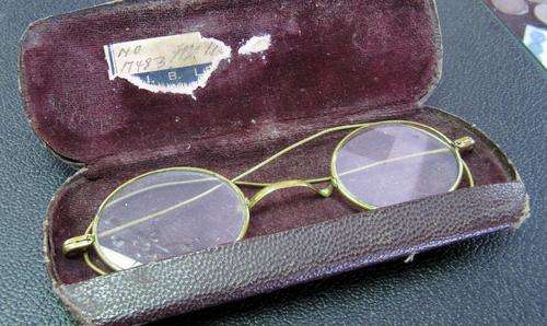 Vintage pair of brass spectacles/glasses - Frame produced in USA