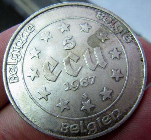 Belgium 5 Ecu 1987 Silver coin