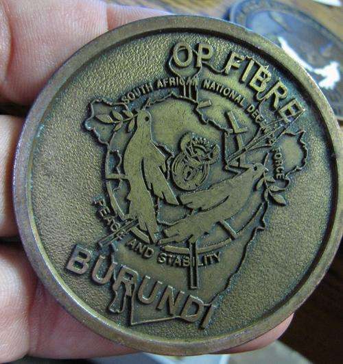 SANDF 'Op Fibre' Burundi, UN & AU Peace keeping mission medallion