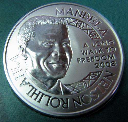 Laureates of the Nobel Peace Prize - Nelson Mandela - 1oz Sterling Silver medallion