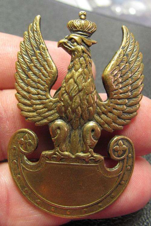 circa.WWII Polish Exile cap badge(Excellent Condition) - Brass, 1 screw