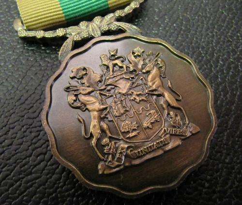 SADF 10yrs 'For Good Service' Medal, Full size with ribbon